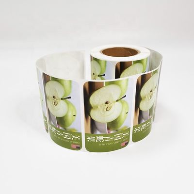 Cirkel Voedsel Kleeflabels Film Ondersteuning Minimum MOQ 1000pcs